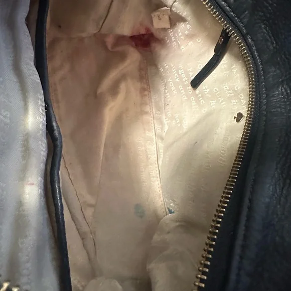 Kate Spade Black Leather Handbag with Bow Accent - Picture 7 of 7